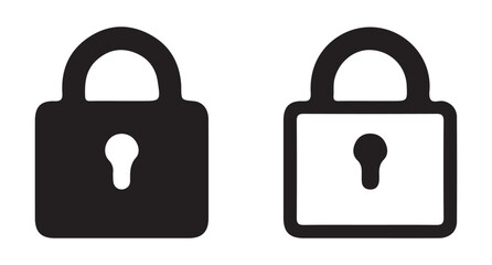 Set of lock icon. vector illustration EPS 10