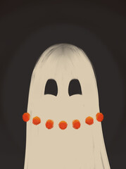 halloween ghost head