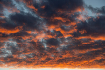 fire burning in the sky
