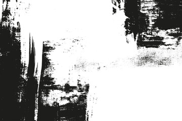 Abstract Black and White Grunge Brush Texture