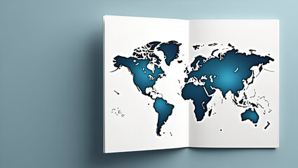 Cover Page Design for Trade Policy Report: Stylized Global Map Overlay, Corporate Typography, Formal Presentation Aesthetic, Business Consultancy Style, Empty Space on Left