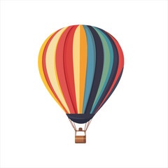 Naklejka premium Colorful hot air balloon illustration