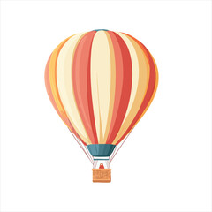Naklejka premium Colorful hot air balloon