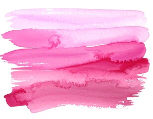 Pink Watercolor Brush Strokes.