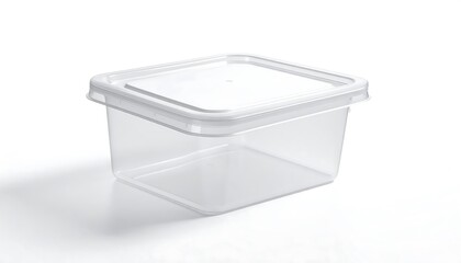 Clear Plastic Food Container with Lid.