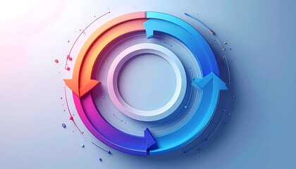 Circular Process Diagram.