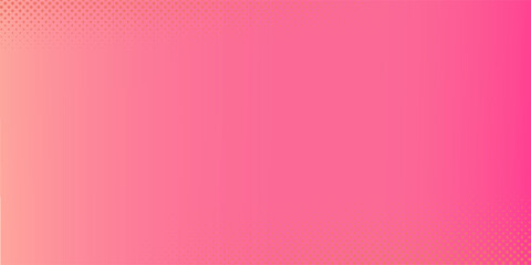 Pink orange polka dots gradient halftone background. Pop art cartoon dot texture with comic graphic design, Horizontal abstract pattern wall for cover digital technology.