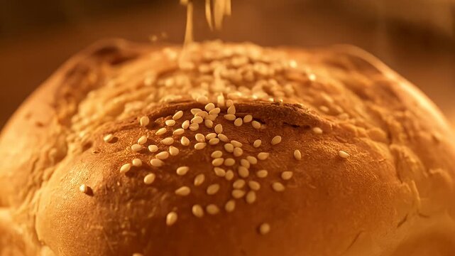A close up of a piece of bread with a hole in it. The bread is brown and has a slightly burnt smell