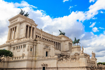 Obraz premium Victor Emmanuel II National Monument, also known as Vittoriano or Altare della Patria (