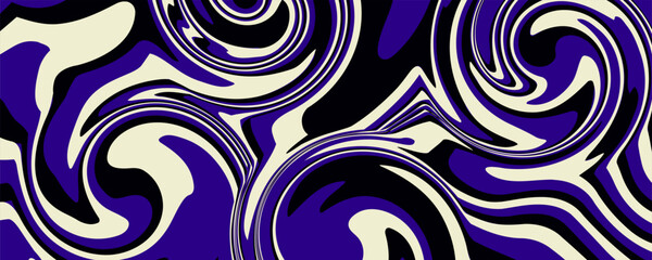 Ultra Violet distortion illusion design. Geometric stripped pattern illustration art. Distorted lines effect cover. Lines stripes background with wavy distortion effect.