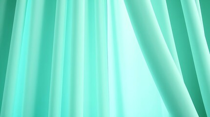 Abstract Green Curtain Background
