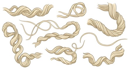 Set of twisted strings