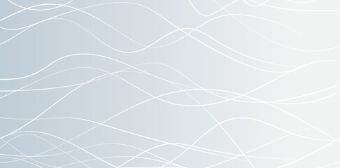 A modern abstract background presents flowing white lines against a gradient from light to medium gray, ideal for contemporary designs and digital compositions
