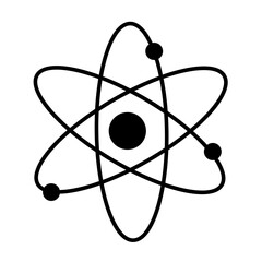 Atom Molecule line vector
