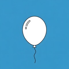 Celebratory Balloon Outline A Simple Celebration for Joyful Occasions