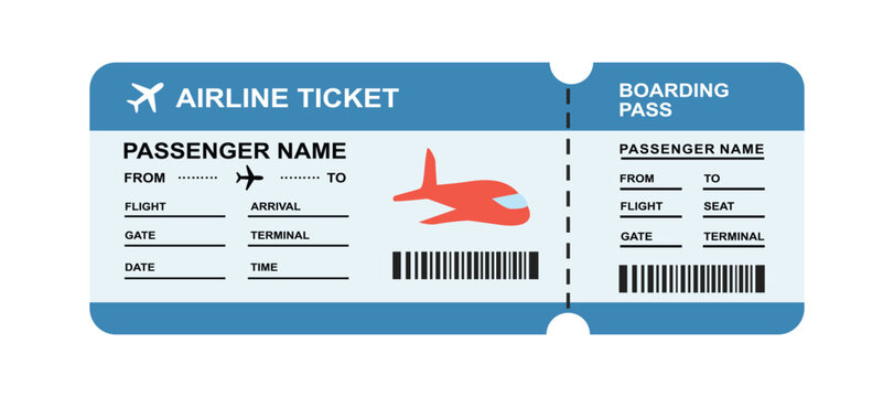 flight ticket templates