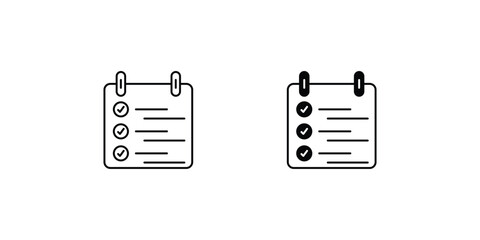 Clipboard icon with white background vector stock illustration