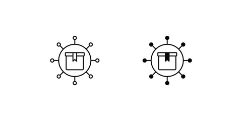 Product icon with white background vector stock illustration