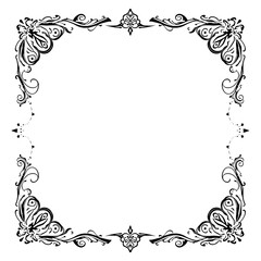 frame with floral ornament