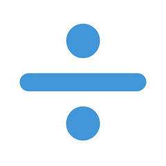  Simple Mathematical Division Symbol Icon for Study