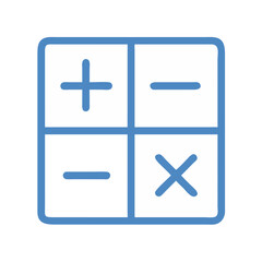 Obraz premium Simple Math Equation Icon for Study