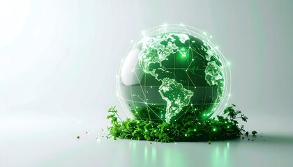 Obraz premium Green Planet Earth A Sustainable Future | Protecting Our Environment for Generations to Come