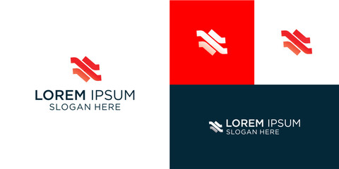 Elevate your brand with a dynamic red abstract logo, perfectly suited for modern tech startups and innovative corporations seeking a professional, eye-catching visual identity design today