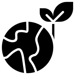 Green earth icon for ecology and environment, business, website, application, printing, document, poster design, etc
