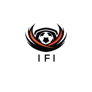 IFI Football Company logo. IFI football academy logo design for entrepreneur and business. IFI Branding Design best icon.
