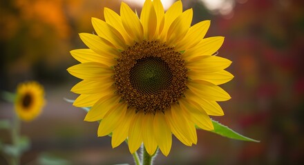 Fototapeta premium Sunflower in autumn