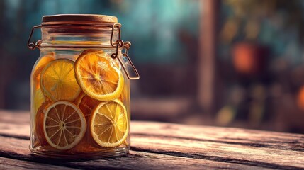 Citrus preserves jar