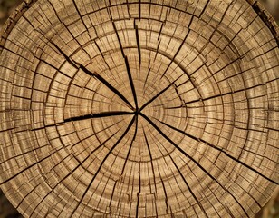 Fototapeta premium Close-up of a tree trunk cross-section (4)