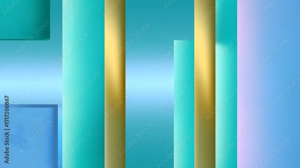 Aufkleber minimalist and visually striking abstract design featuring a harmonious arrangement of geometric sha