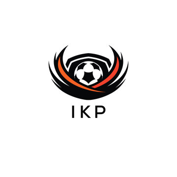 IKP Football Company logo. IKP football academy logo design for entrepreneur and business. IKP Branding Design best icon.
