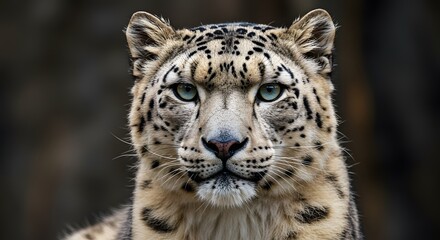 Fototapeta premium Snow leopard portrait