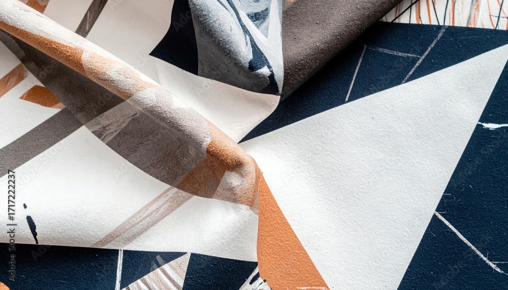 Poster abstract geometric shapes and lines create a modern, artistic texture, showcasing a combination of w
