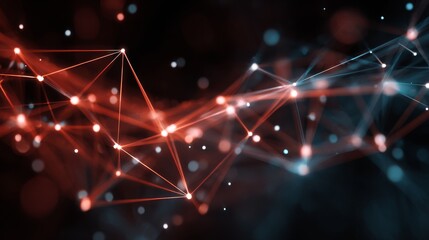 Vibrant red and blue abstract dotted background, a dynamic digital art piece for modern designs.