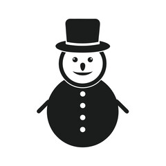 snowman with a broom