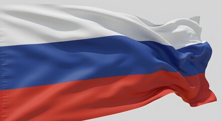 Fototapeta premium Russian flag waving
