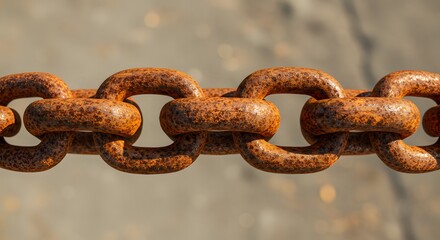 Fototapeta premium Rusty chain links