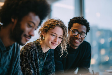 Photography of Diverse people working for creative agency. fashion, architecture and design industry.