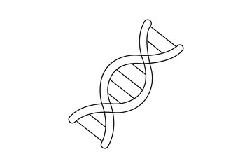 One line abstract molecule drawing in minimalist style outline vector illustration isolate design
