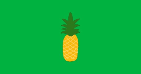 Graphic design team placing pineapple on transparent background, displaying yellow grid pattern - Powered by Adobe