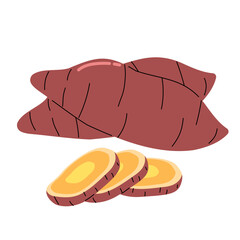 cartoon illustration showing a square colorful greeting card decorated with autumn leaves isolated on white background, ideal for seasonal invitations, Thanksgiving, fall celebrations and design templ