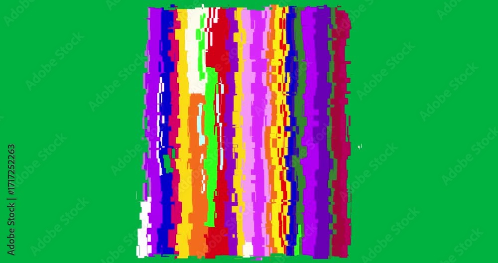 Poster designers exploring pixel glitch pattern on transparent field, showcasing technology graphic design
