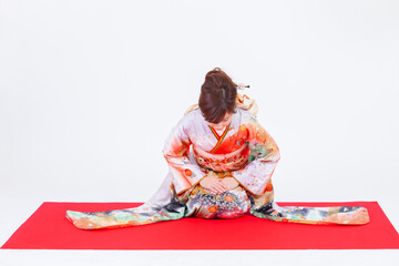 着物姿の女性