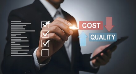Optimizing business cost reduction strategy with quality improvement and process management tools