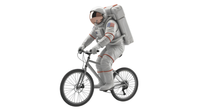 toy bike isolated on white background