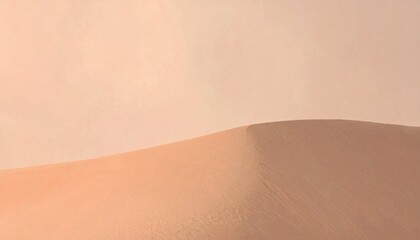 Soft Peach Colored Sand Dune Landscape