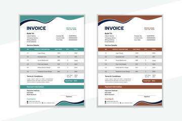 Invoice Design Template Clean and Professional .